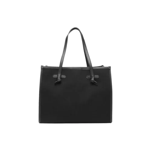 GIANNI CHIARINI Хлопок Тоут Сумка Сумка для покупок Сумка на плечо Средний Женская Черная