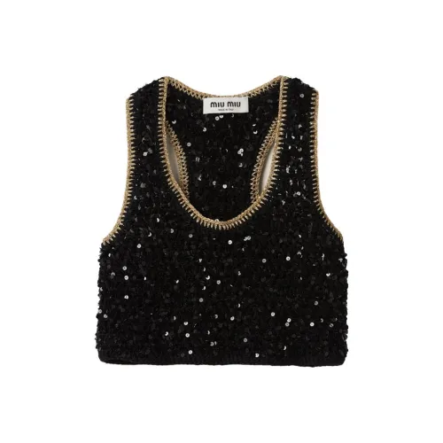 MIU MIU Черные Женские Майки