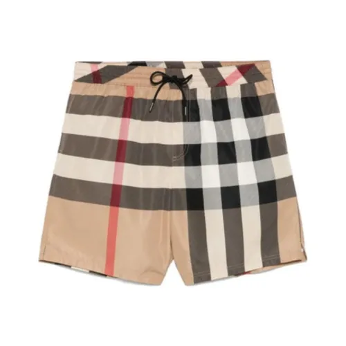 Burberry SS25 Пляжные шорты Мужские Хаки