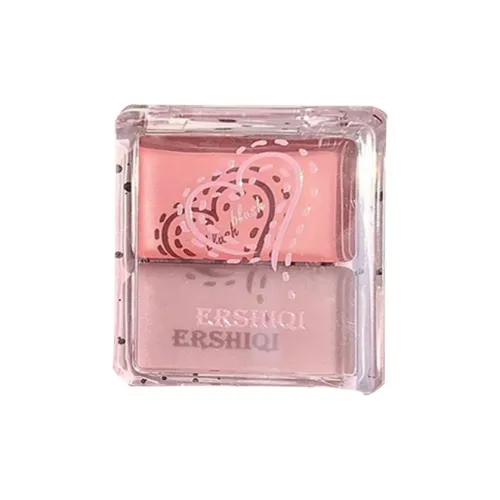 ERSHIQI Свежий образ Dewy Двухтонный румяна Кремовый Матовый