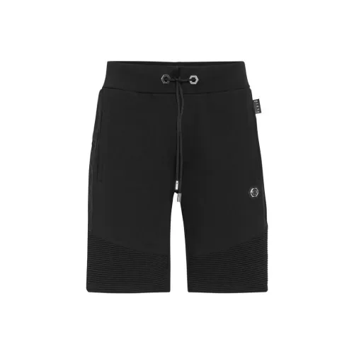 PHILIPP PLEIN Черные Мужские Повседневные Шорты