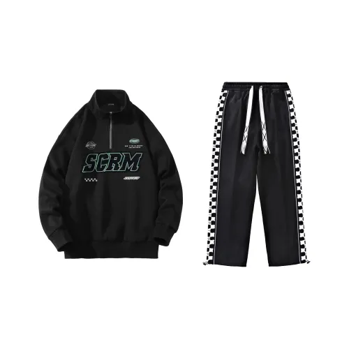 SCRM Прямой крой Комплект Весенний Осенний Унисекс