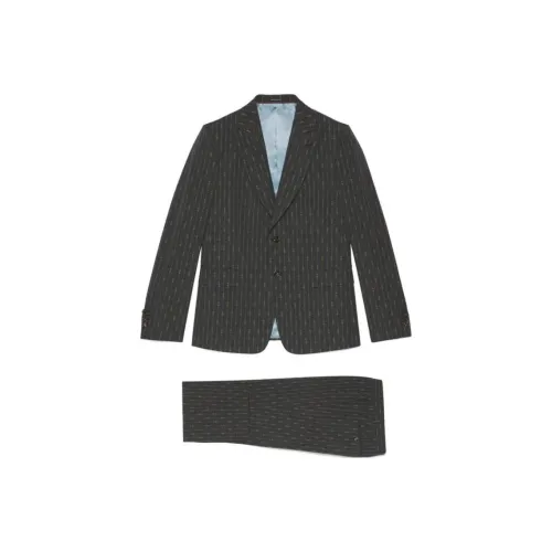 GUCCI Темно-серый Мужской Деловой костюм