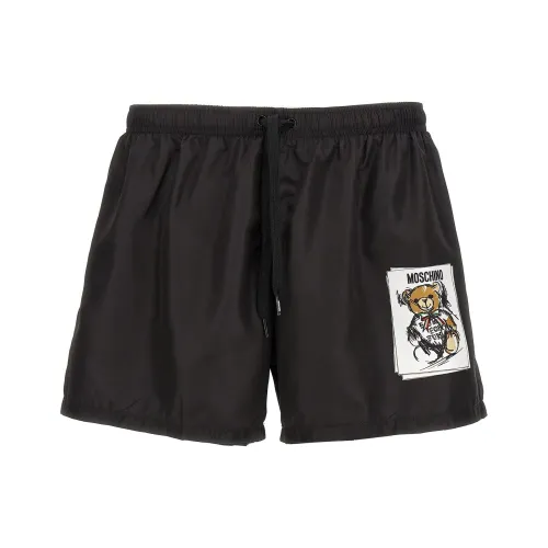MOSCHINO Плавательные шорты Мужские Черные