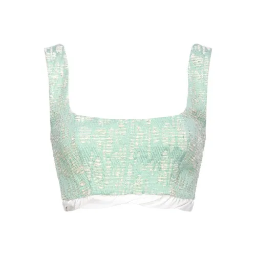 PINKO SS24 Майка Женская Зеленая