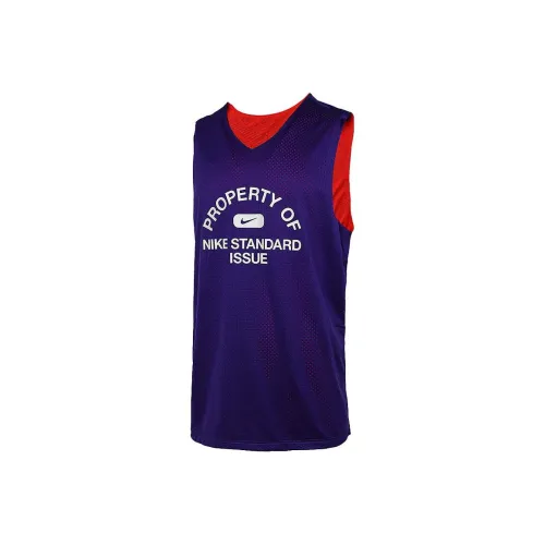 Nike Фиолетовый Мужская баскетбольная футболка