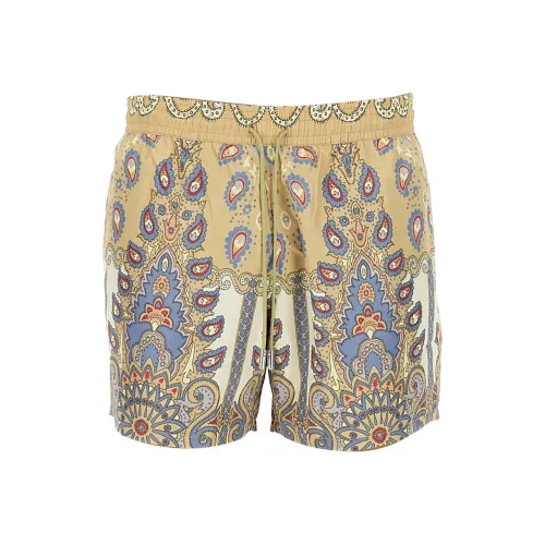 ETRO Бежевые Мужские Плавательные Шорты