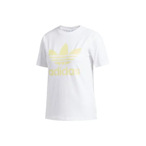 Adidas Originals Комплект с короткими рукавами T-рубашка Женская Белая