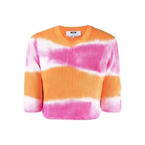 MSGM Апельсин Женские Короткие Топы