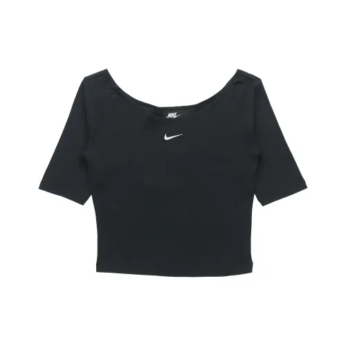 NIKE Черные Женские Короткие Топы