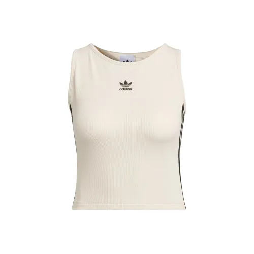 Adidas Originals 3 Stripes Майка Женская Чудесный Белый