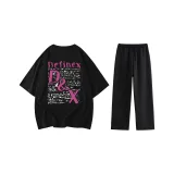 Комплект одежды (Черная рубашка с коротким рукавом + черные штаны)