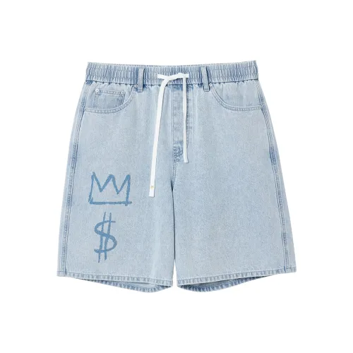 JACK JONES C40 Light Denim Blue Men's Jeans Shorts JACK JONES C40 Светлый Деним Синий Мужские Джинсовые Шорты