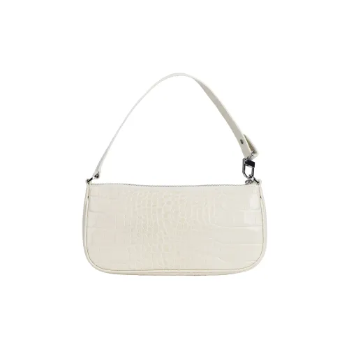 By Far Rachel Коровья кожа Сумка через плечо Багетная сумка Сумка через плечо Сумка Обычная Женская Кремово-белая
