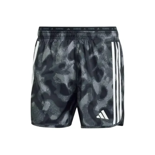 Adidas OWN THE RUN 3 Stripes ALLOVER PRINT Шорты Повседневные шорты Мужские Темно-серый