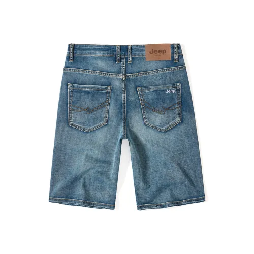 JEEP Джинсовые шорты Унисекс Синий Серый