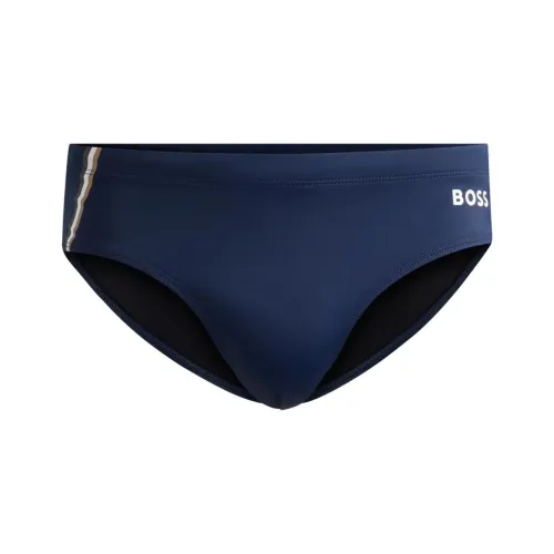 Hugo Boss Темно-синие мужские плавательные шорты