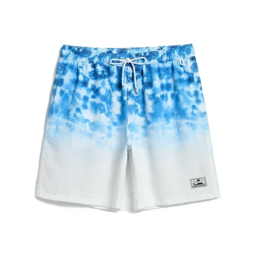 GAILANG Пляжные шорты Мужские Синие Белые