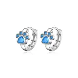 Мяо Ке История Серьги-Кольца 1 Пара (Синий)