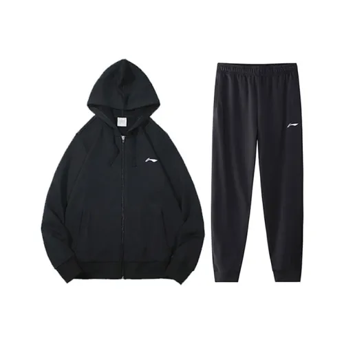 LINING Прямой крой Комплект Весенний Осенний Мужской Черный