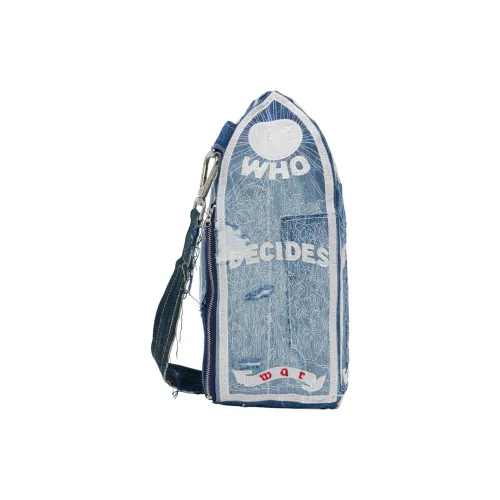 Who Decides War Denim Сумка через плечо Мужская Индиго