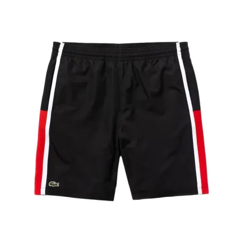 LACOSTE Повседневные шорты Мужские Красный Черный