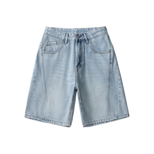 UKTK Джинсовые шорты Мужские Светло-синие