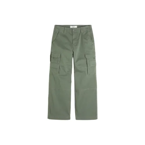 Hollister Карго Брюки Мужские Оливково-Зеленые