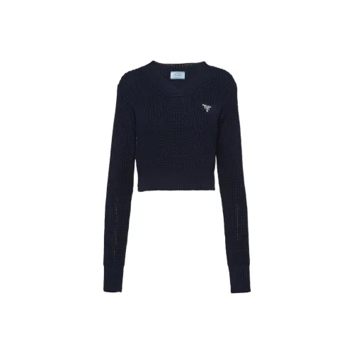PRADA FW22 Свитер Женский Темно-синий