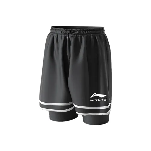 Подкладка Пляжные шорты Мужские Черные