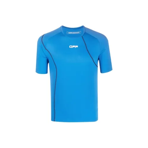 Off Белый SS21 Синий Мужская Спортивная Одежда