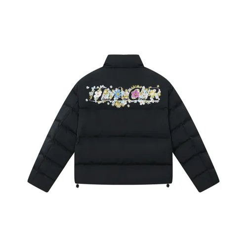 HARSH AND CRUEL Пуховик Унисекс Черный