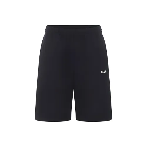 MSGM Черные Мужские Спортивные Шорты