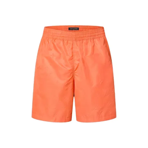 LOUIS VUITTON Монограмма Нейлон Плавание Board Шорты Повседневные шорты Мужской Апельсин