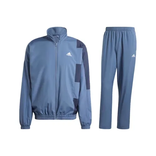 Adidas Sportswear Colorblock Tracksuit Повседневная спортивная одежда Мужской Ink Синий