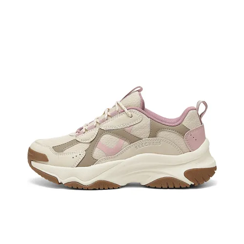 Skechers MOONHIKER Mantle Moon Обувь Низкий Топ Толстая Подошва Кроссовки Женские Розовые