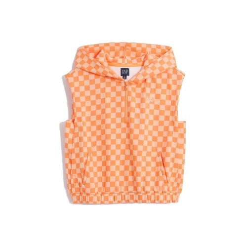 GAP Апельсин Шахматный узор Женские футболки