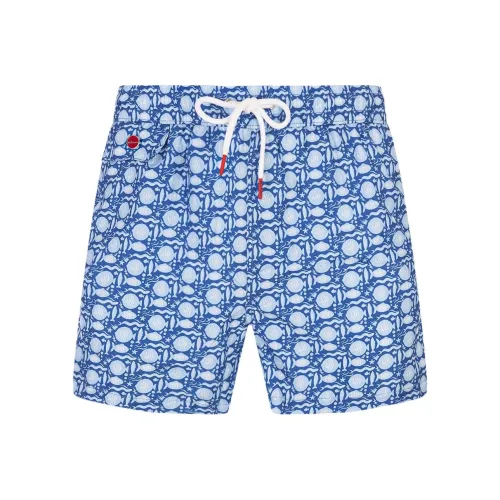 KITON Плавательные шорты Мужские Синие