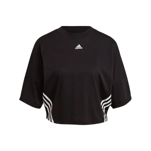Adidas Черные Женские Короткие Топы