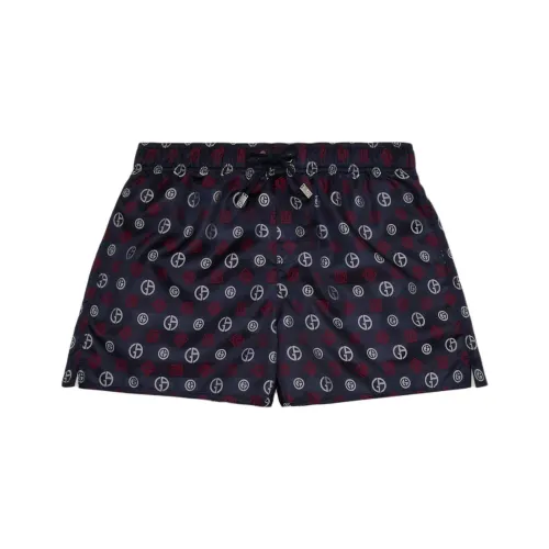 GIORGIO ARMANI SS24 Пляжные шорты Мужские Темно-синие