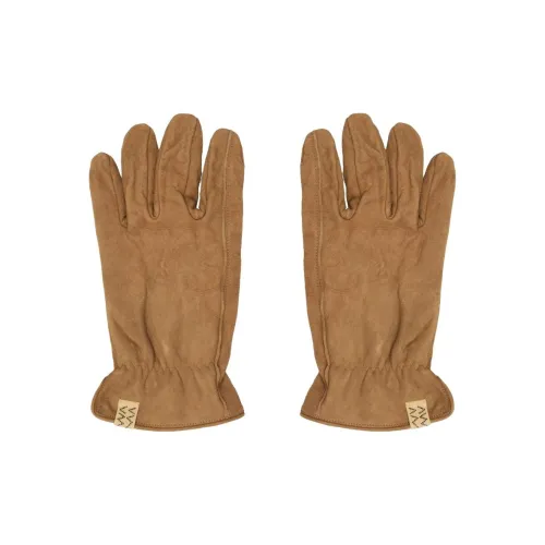 Visvim Перчатки из овечьей кожи мужские желтые