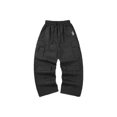 GENANX Черные Унисекс Повседневные Брюки