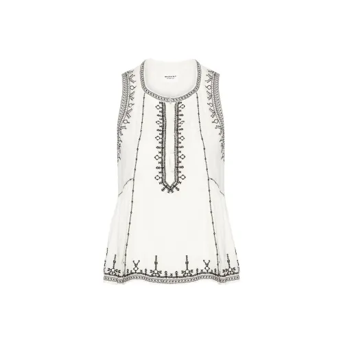 ISABEL MARANT ETOILE SS24 Майка Женская Светлый Бежевый