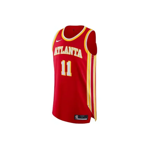 Nike Баскетбольная Джерси 22 23 Сезон Trae Young Atlanta Hawks Мужская Красная