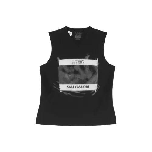 MM6 Maison Margiela совместный бренд x SALOMON Collaboration T-рубашка Женская Черная