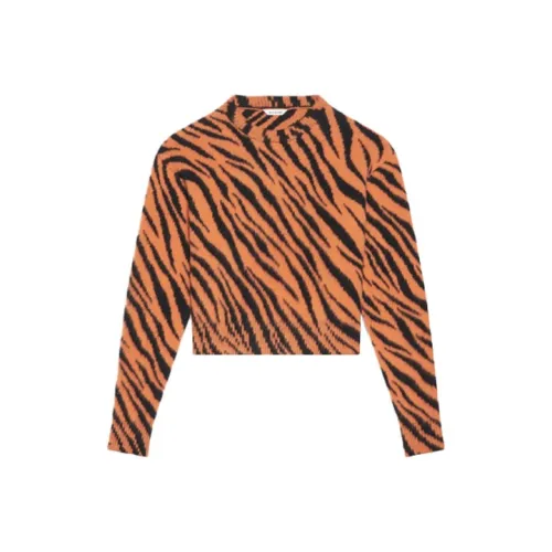 Balenciaga SS22 Свободный крой Свитер Женский Оранжевый