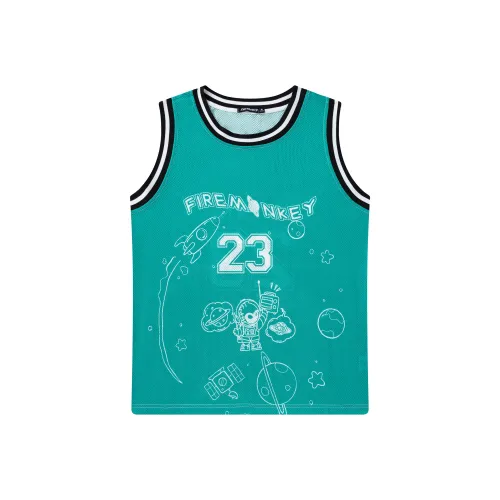 FireMonkey Баскетбольная Джерси Унисекс Оливково-зеленая
