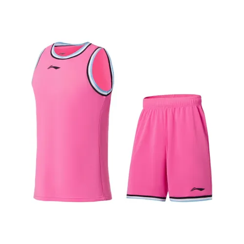 LINING Sports Basketball Collection Azalea Розовый Мужские баскетбольные костюмы