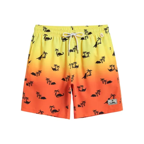 GAILANG Пляжные шорты Мужские Оранжевый Градиент