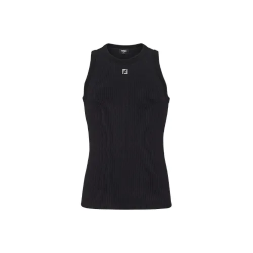 FENDI SS24 Майка Женская Черная